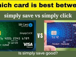 SBI Simply click vs simply save Credit Card
